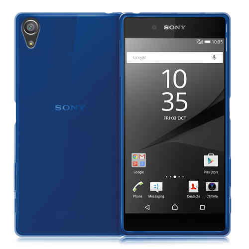 Flexi Gel Case for Sony Xperia Z5 - Smoke Blue (Two-Tone)
