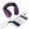 TwitFish Warm Winter Earmuffs & Over-Ear Headphones  - Purple Fur
