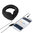 TwitFish Warm Winter Earmuffs & Over-Ear Headphones  - Black Knit
