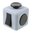 Fidget Cube - Anti-Stress / Anxiety Reliever / Play Toy (3-Pack) - Grey / Red