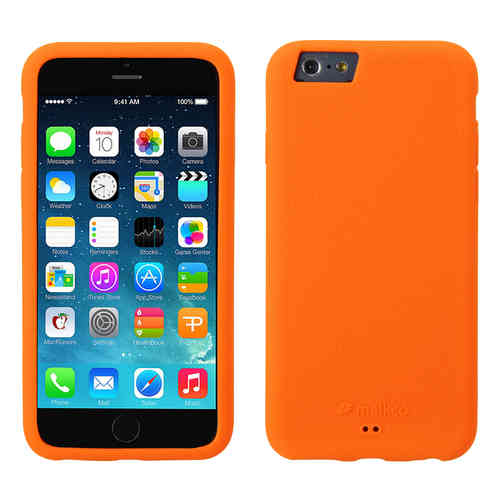 Melkco Silikonovy Case & Wrist Strap for Apple iPhone 6 / 6s - Orange