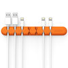 Orico (7-Bay) Silicone Desktop Cable Manager (Winder Clips) - Orange