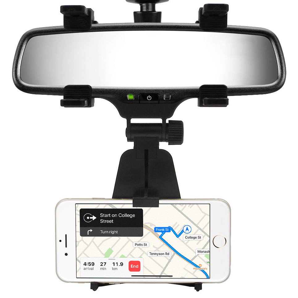 Leerling Minachting terugbetaling Universal Rear View Mirror Car Mount Holder for Phone