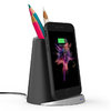 10W Qi Fast Wireless Charger Desk Stand & Pen Holder for Mobile Phone