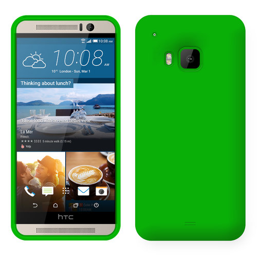 Flexi Candy Crush Silicone Case for HTC One M9 - Green (Matte)