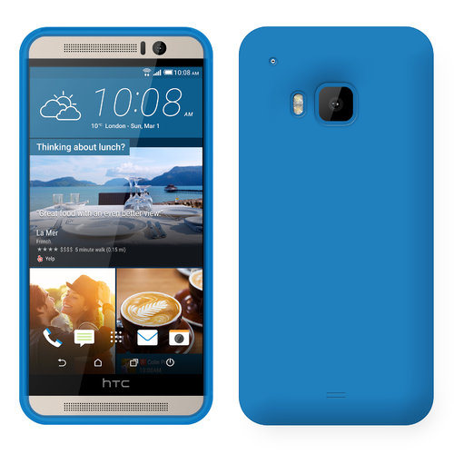 Flexi Candy Crush Silicone Case for HTC One M9 - Sky Blue (Matte)