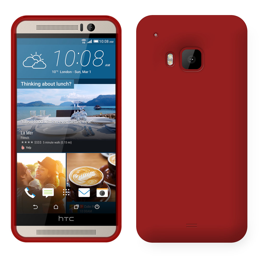 flexi candy silicone case for htc one m9 red