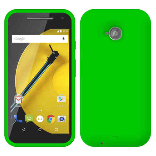 Flexi Candy Crush Silicone Case for Motorola Moto E 2nd Gen - Green