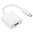 Short USB Type-C to HDMI (Female) Adapter Cable (15cm) - White