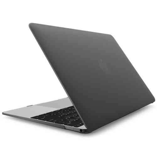 Frosted Hard Shell Case for Apple MacBook (12-inch) - Black