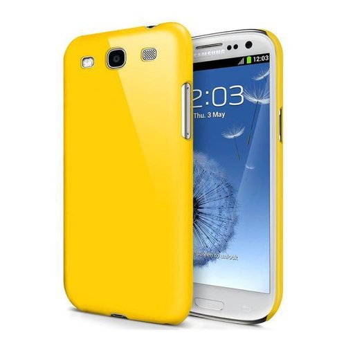 Feather Hard Shell Case for Samsung Galaxy S3 - Yellow (Matte)