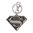 Ikon Collectables Superman Logo 3D Pewter Keychain Ring