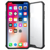 Hybrid Fusion Shockproof Hard Case for Apple iPhone X / Xs - Clear (Black Frame)