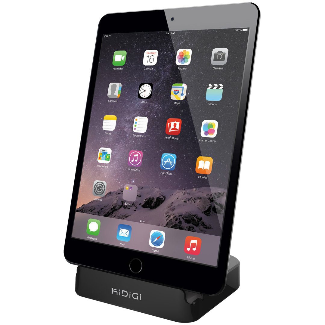 Kidigi 2 4a Charge Sync Dock Apple Ipad Mini Black