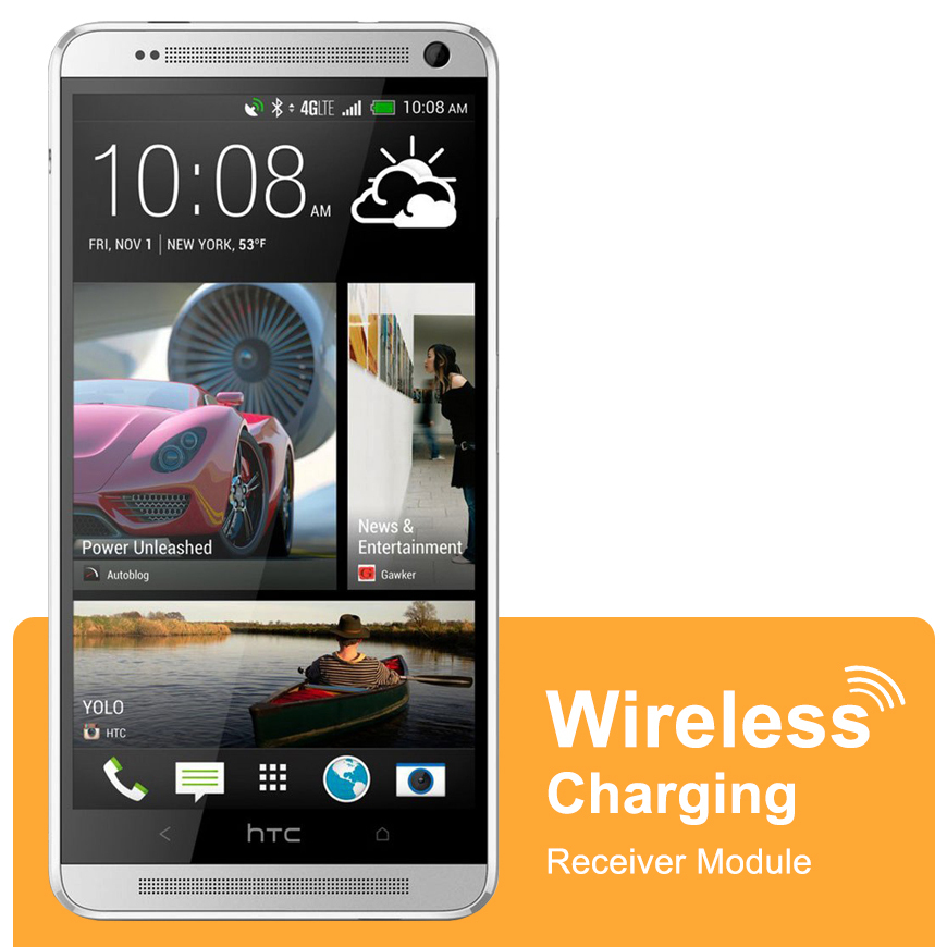micro usb qi wireless charging receiver card htc one max t6
