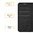 Leather Wallet Case & Card Holder Pouch for Motorola Moto Z Force - Black