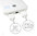 7000mAh Dual USB Portable Power Bank Charger - White
