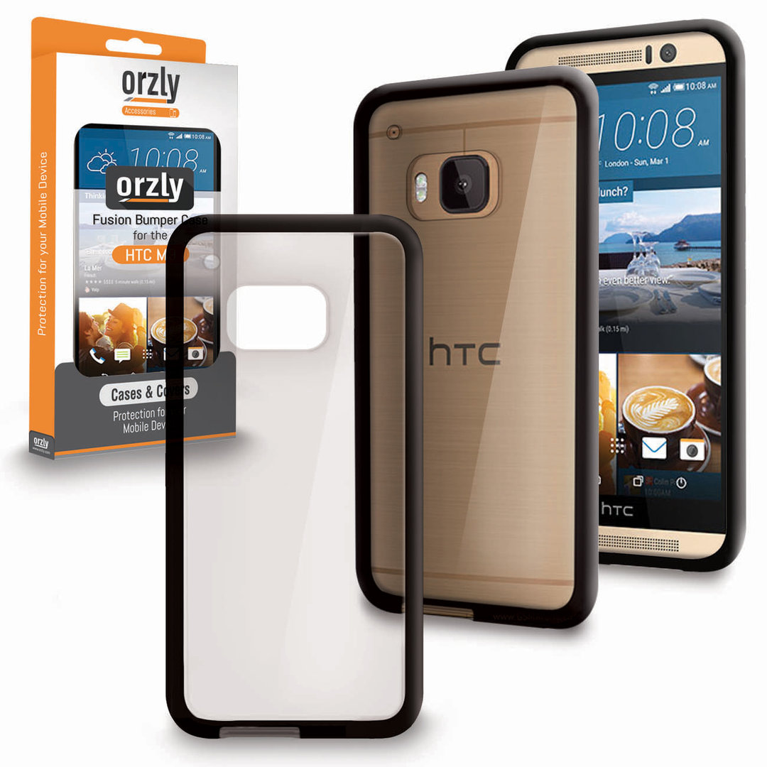 orzly fusion bumper case for htc one m9 black