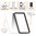Orzly Fusion Frame Bumper Case for Apple iPhone 8 / 7 - White (Clear)