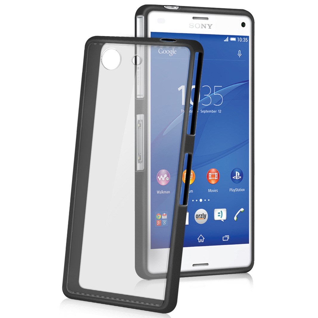 concert brandwonden droefheid Orzly Fusion Bumper Case for Sony Xperia Z3 Compact (Black)