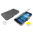 Sonivo Sneak Peak Wallet Case for Samsung Galaxy Mega 6.3 - Grey