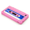 Retro Cassette Tape Case for Apple iPhone 4 / 4s - Pink