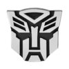 Transformers Autobots Logo Car Vehicle Chrome Badge - Silver