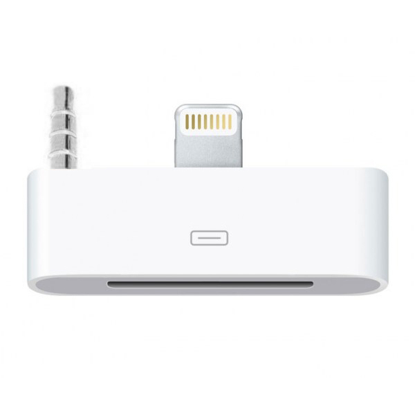 Lightning to 30-Pin Audio Adapter for iPhone 5s / SE 5c (White)