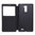 Window Display Leather Flip Case for Oppo R7 Plus - Black
