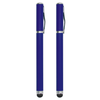 2-in-1 Capacitive Touch Screen Stylus & Ink Pen (2-Pack) - Blue