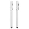2-in-1 Capacitive Touch Screen Stylus & Ink Pen (2-Pack) - Silver