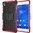 Dual Layer Rugged Tough Shockproof Case & Stand for Sony Xperia Z3 - Red