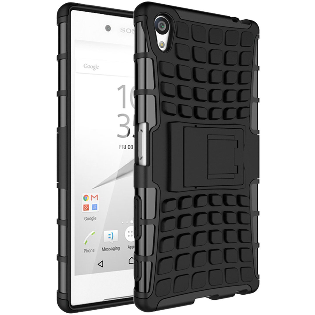 Rugged Tough Shockproof Case For Sony Xperia Z5 Premium Black