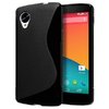 S-Line Flexi Gel Case for Google Nexus 5 - Black (Two-Tone)