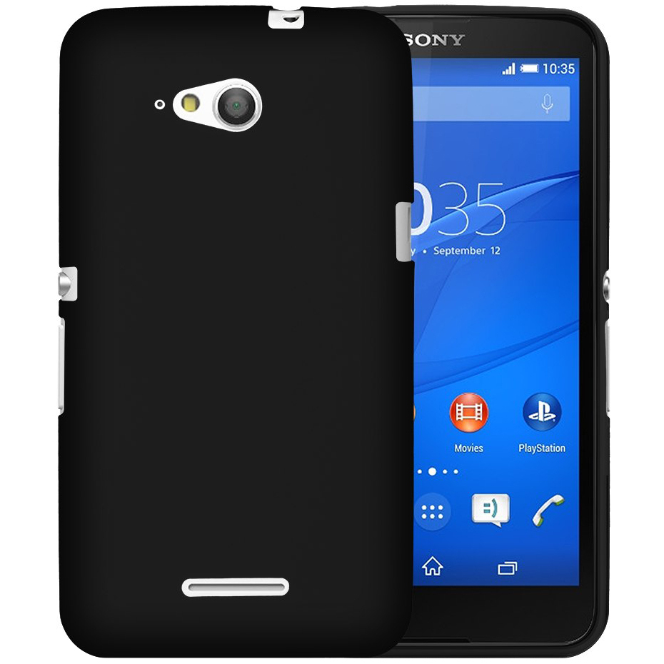premie passage Draaien Flexi Gel Case for Sony Xperia E4g (Black)