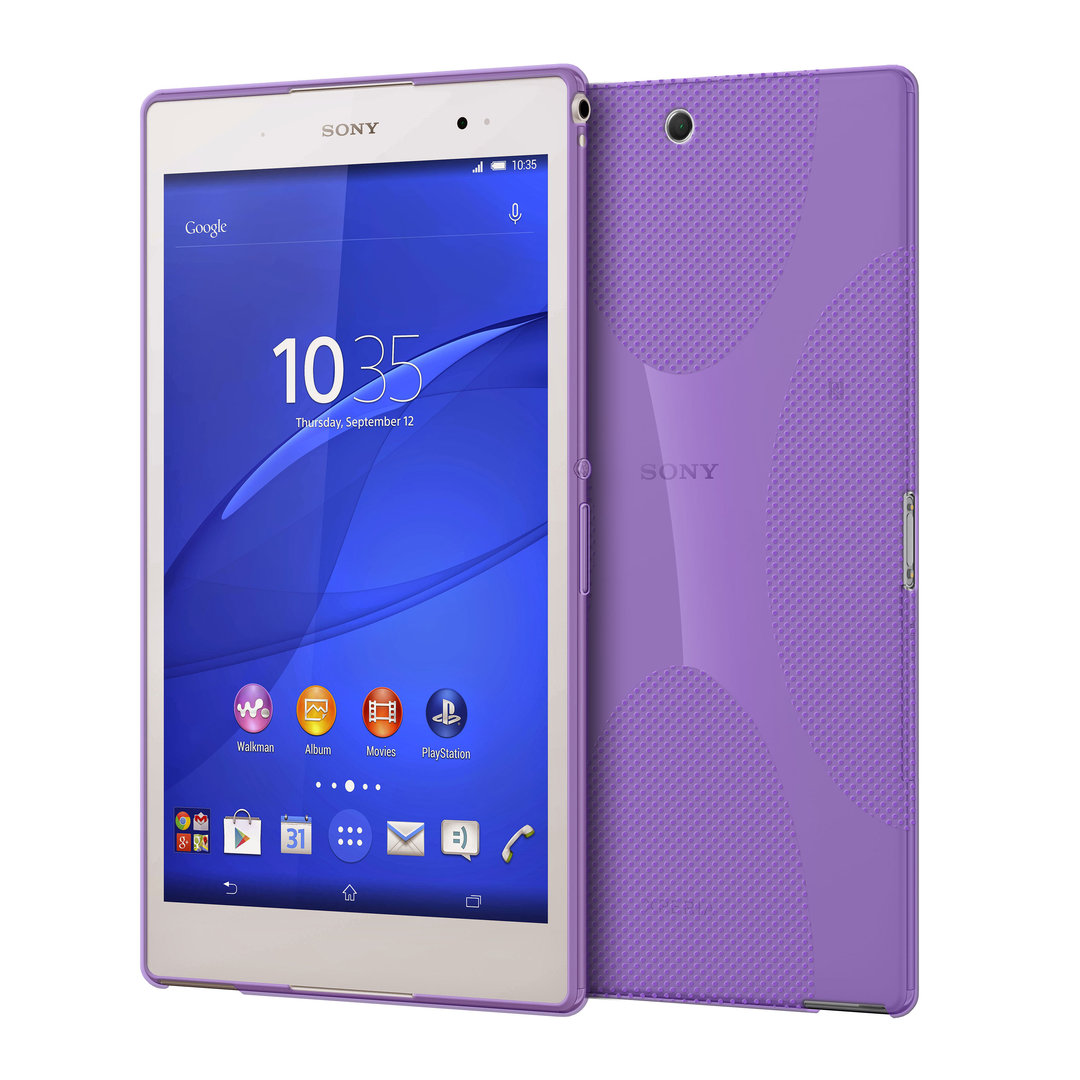voordeel Pef Luidspreker X-Line Flexi Gel Case for Sony Xperia Z3 Tablet Compact (Purple)