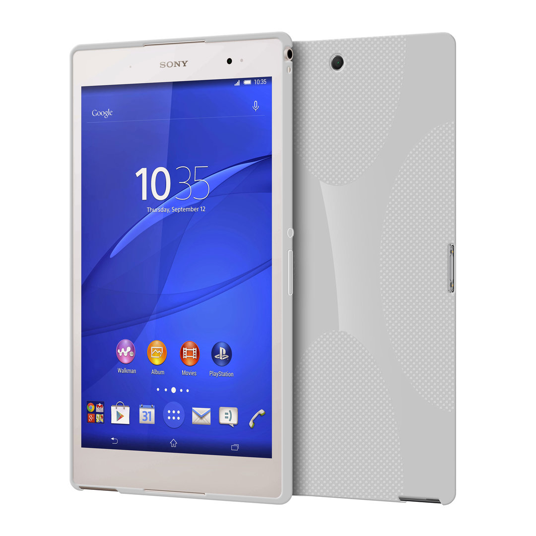 x line gel case sony xperia z3 tablet compact white