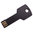 8GB Metal Key USB 2.0 Flash Memory Stick (Thumb Drive) - Black