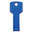 8GB Metal Key USB 2.0 Flash Memory Stick (Thumb Drive) - Blue