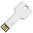 8GB Metal Key USB 2.0 Flash Memory Stick (Thumb Drive) - Silver