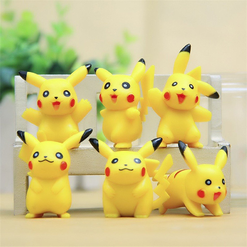 Pokemon Go Pikachu Mini Toy Action Figure Doll Set