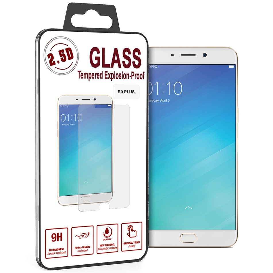 9H Tempered Glass Screen Protector Oppo R9 Plus Clear 9h-tempered-glass-screen-protector-oppo-r9-plus-clear