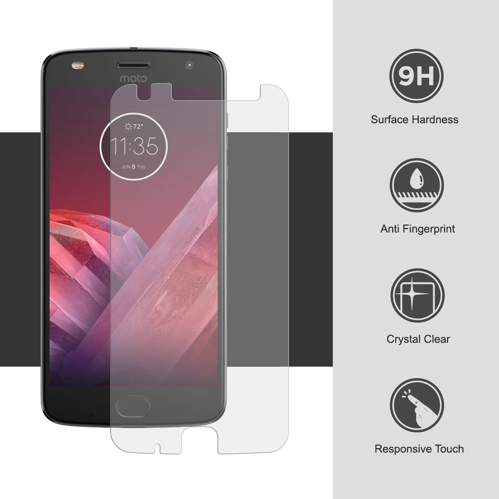 9H Tempered Glass Screen Protector Motorola Moto Z2 Play