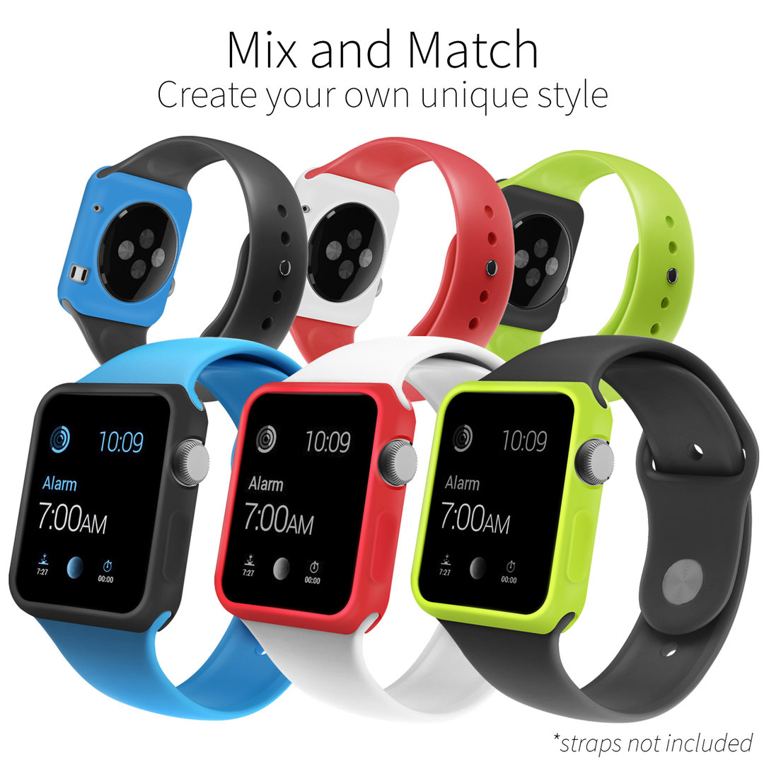 Orzly Face Plate Body Guard Bumper Case - Apple Watch 38mm
