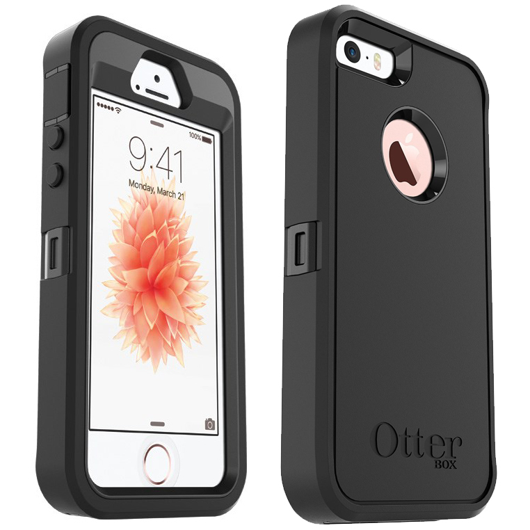 OtterBox Defender Case for Apple iPhone 5s / SE (Black)