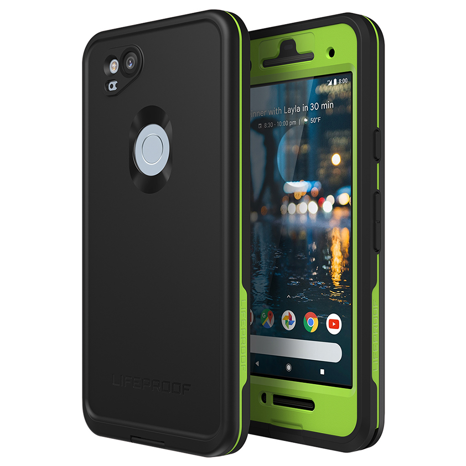 LifeProof Fre Case for Google Pixel 2 - Black / Lime