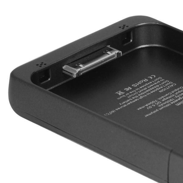 External Battery Case (1900mAh) for Apple iPhone 4s (Black)