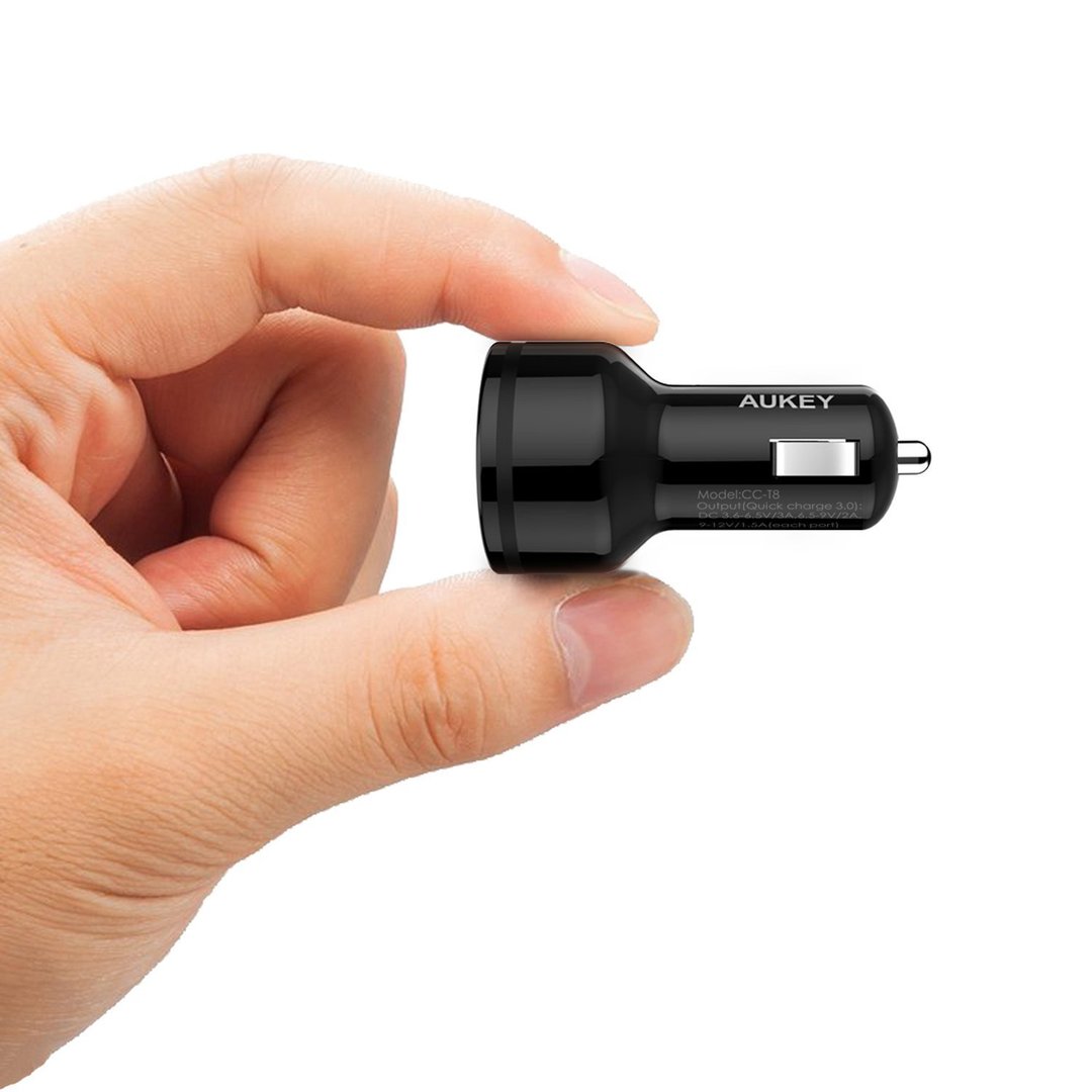 aukey cc t8 36w 2 port usb car charger charge 3 0 aukey cc t8 36w 2 port usb car charger charge 3 0