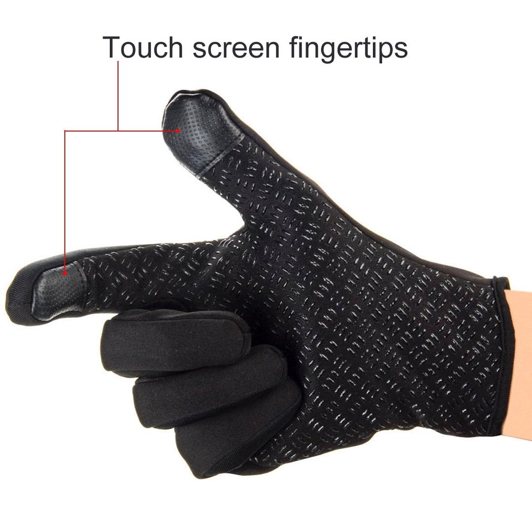 Mens 2 Finger Touch Screen Gloves for Mobile Phone (Medium)