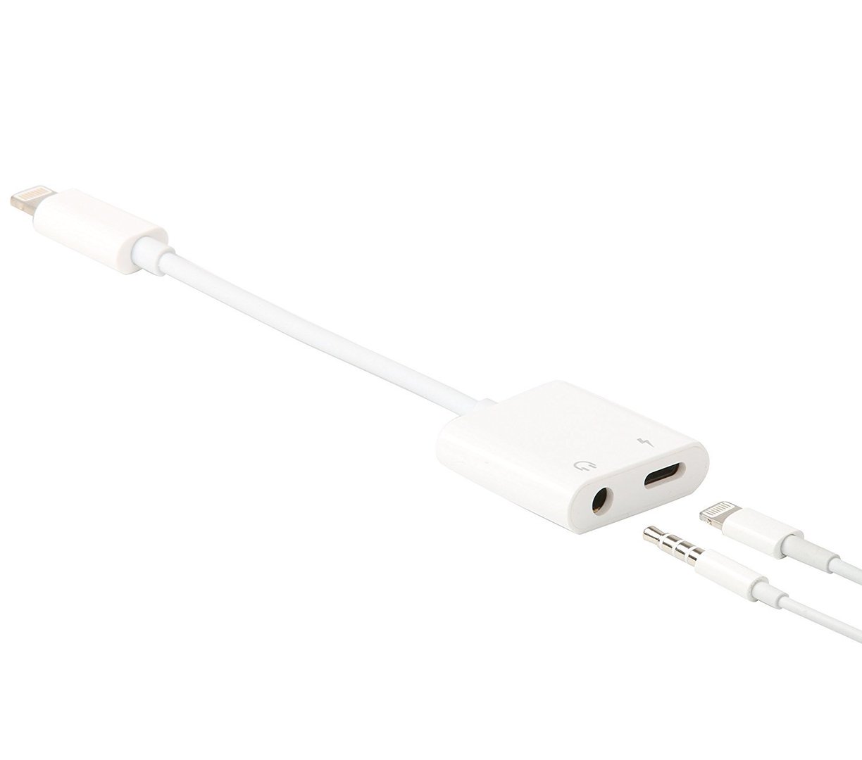 Lightning to headphone jack adapter charging cable iphone 7